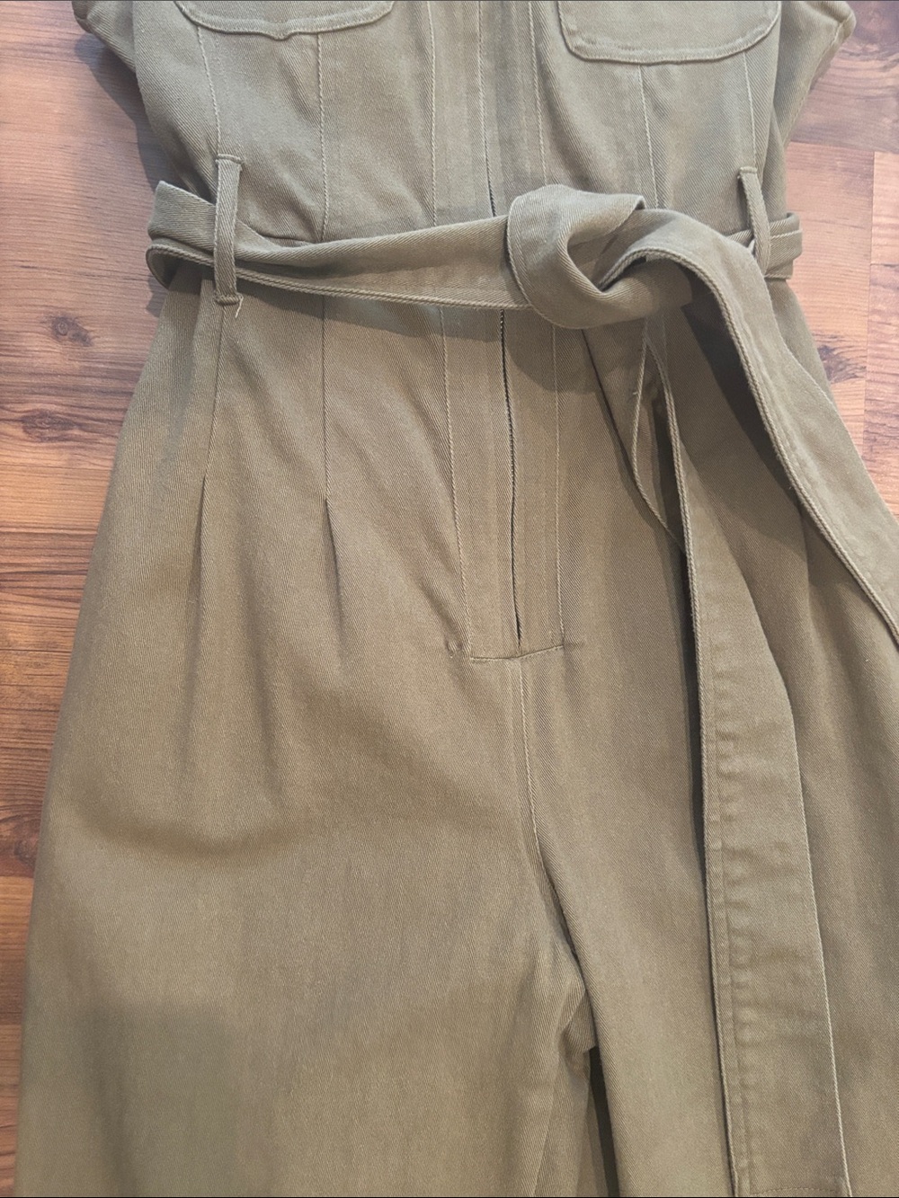 Anthropologie Green Wide legged Jumpsuit - Picture 4 of 8